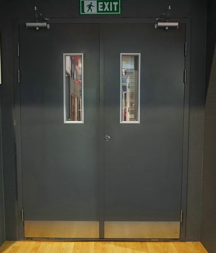 Asico double metal door